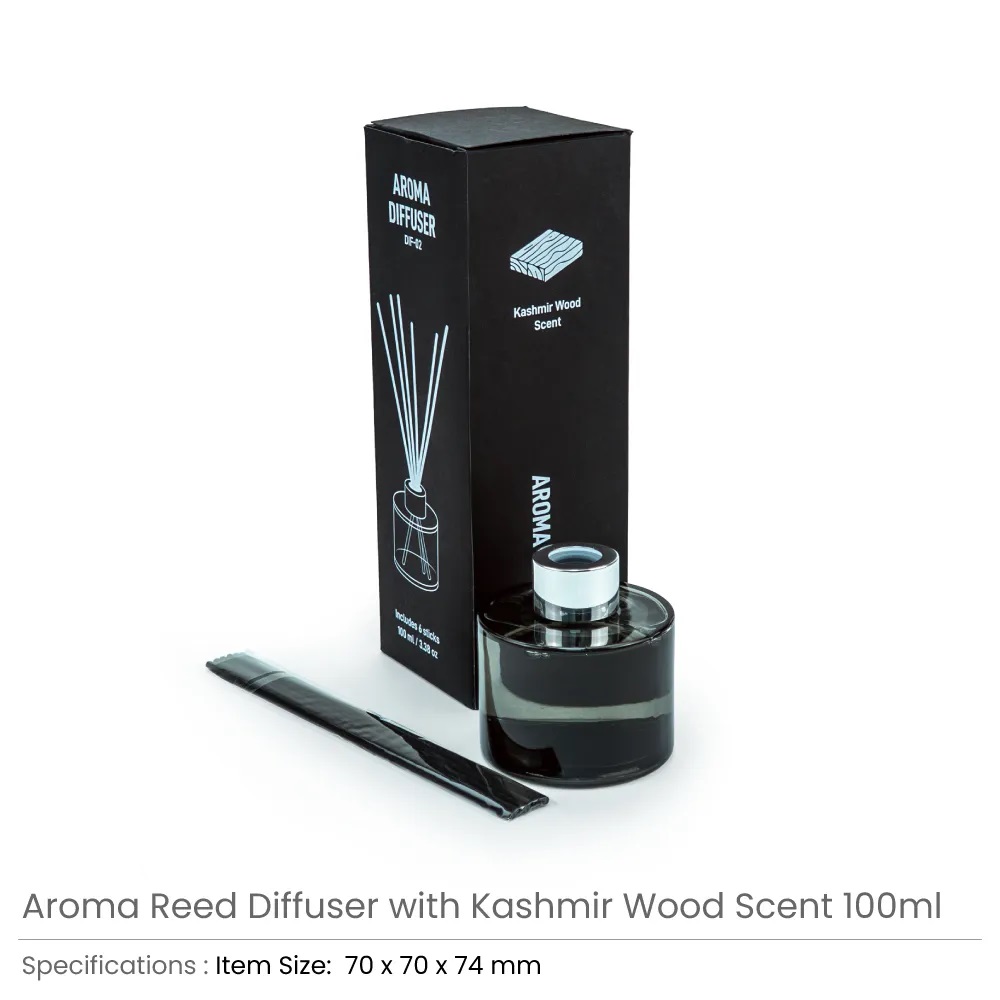 Aroma Reed Diffuser with Kashmir Wood Scent DIF 02 Details