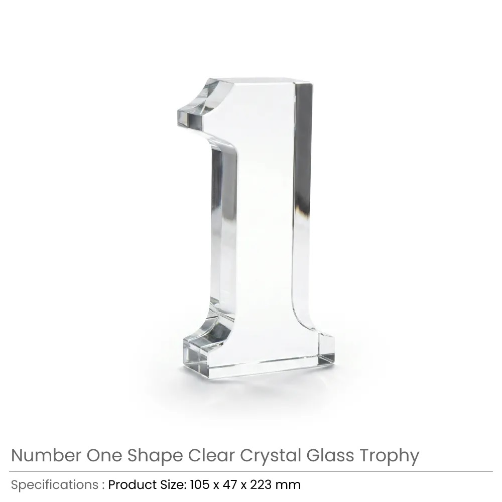 Number-One-Crystal-Glass-Trophy-TR-09-Details