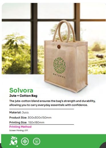 Solvora - 11354 ( Jute + Cotton bag )
