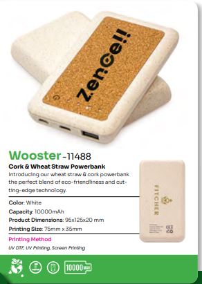 Wooster - 114888 ( Cork & Wheat straw Powerbank )